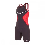 ZEROD Racer TRISUIT WOMAN Grey/Red M - Cycling Jersey