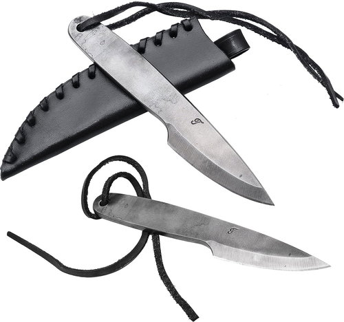 Madhammers Dagr forged knife with sheath, black - Hunting Knife - Main image