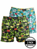 Meatfly 2Pack Agostino, Green Comics, S - Boxer Shorts