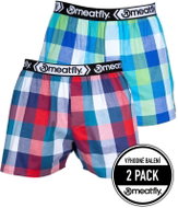 Meatfly 2Pack Gigi, Navy Red/Green, S - Boxer Shorts