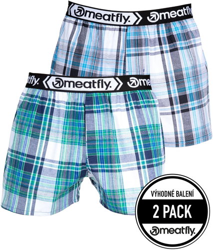 Meatfly 2Pack Gigi, Green/Black, XL - Boxer Shorts - Main image