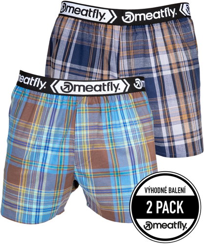 Meatfly 2Pack Gigi, Yellow/Brown, L - Boxer Shorts - Main image