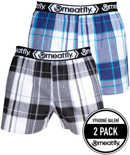 Meatfly 2Pack Gigi, Black/Blue, M - Boxer Shorts - Main image