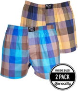 Meatfly 2Pack Doug, Brown/Blue, S - Boxer Shorts