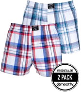 Meatfly 2Pack Doug, Red/Blue, M - Boxer Shorts