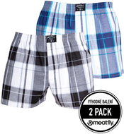 Meatfly 2Pack Doug, Black/Blue, L - Boxer Shorts