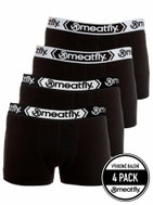 Meatfly 4Pack Balboa Boxershorts, Black/Black, S - Boxer Briefs