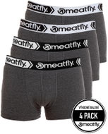 Meatfly 4Pack Balboa Boxershorts, Grey Heather, L - Boxer Briefs