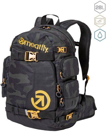 Meatfly Wanderer Rampage Camo/Brown 28 l - Tourist Backpack - Main image