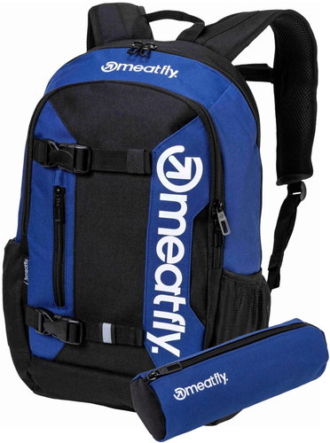 Meatfly Basejumper backpack, Blueprint - School Backpack - Main image