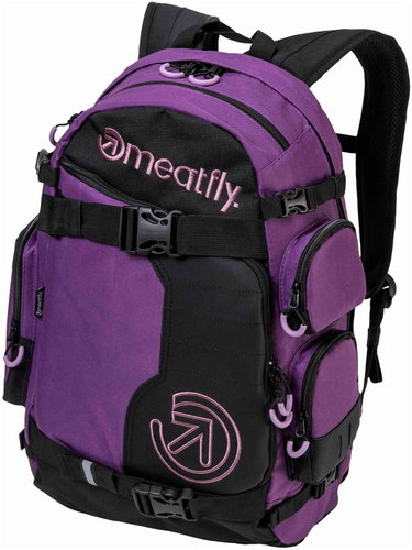 Meatfly Wanderer backpack, Deep Purple/Orchid - City Backpack - Main image