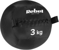 Rebel RBA-3109-03 medicinbal 3 kg, 34 cm, černý - Medicine Ball