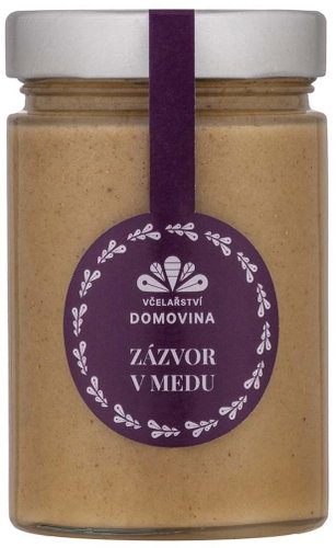 Beekeeping Domovina Ginger in honey 400 g - Medová pomazánka - Main image