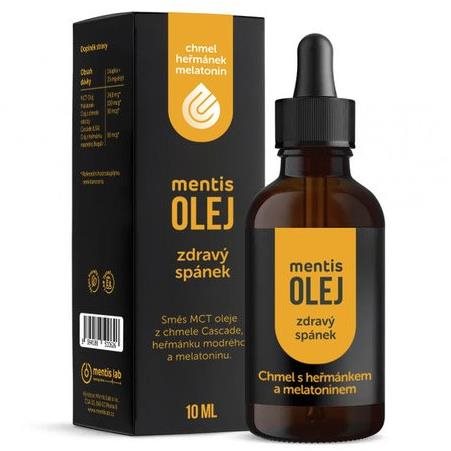Mentis Sleep Support Oil with Hops, Nepalese Chamomile and Melatonin 10 ml - Dietary Supplement - Main image