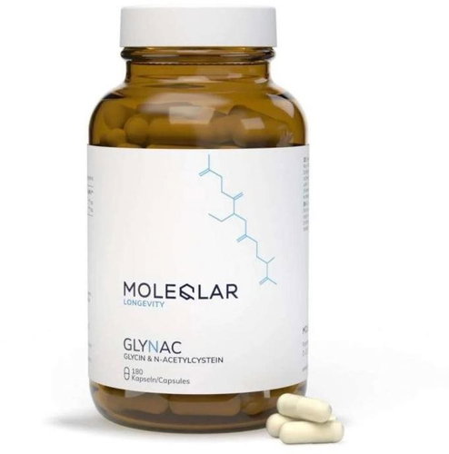 MOLEQLAR® GlyNAC (glycine & N-acetyl-cysteine), 180 capsules - Dietary Supplement - Main image