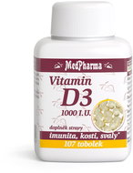 MedPharma Vitamin D3 1000 I. U. 107 capsules - Vitamin D3