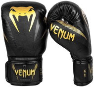 VENUM IMPACT - black/yellow size 16 oz - Boxing Gloves