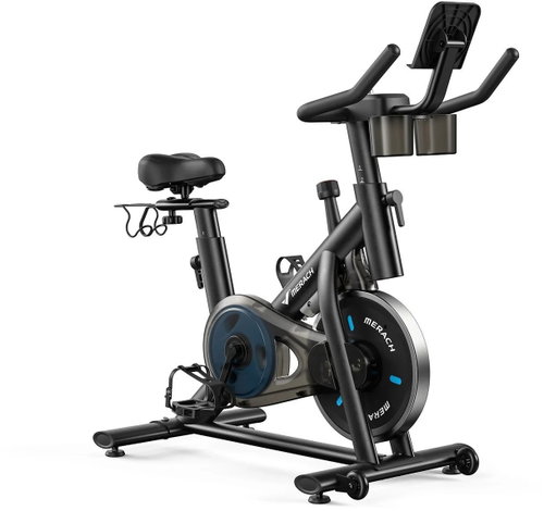 MERACH S26B2 Magnetic exercise bike with dumbbell holder - Stationary Bicycle - Main image
