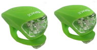 4Race Blikačka přední / zadní, zelená, multipack 5 ks - Rear Bike Light