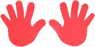 Hand marker for floor red 1 pair - Training Aid