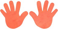 Hand marker for floor orange 1 pair - Training Aid