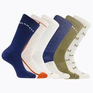 Merrell MEA33694C6B2 Recycled Cushion Crew (6 packs) navy assorted M/L - Socks