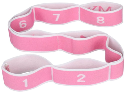 Merco Multipack 2 pcs Yoga 8 Cell Stretching Strap Pink - Yoga Strap - Main image