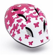 MET BUDDY Children's Butterflies/Pink/White Matte, S/M - Bike Helmet