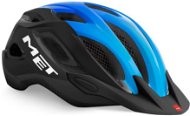 MET CROSSOVER Black/Cyan Turquoise Glossy - Bike Helmet