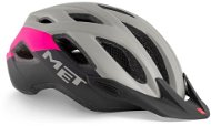 MET prilba CROSSOVER sivá/ružová matná S/M - Prilba na bicykel