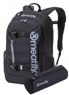 Meatfly Basejumper 5 Backpack Black + penál zdarma - City Backpack