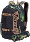 Meatfly Basejumper 6 Backpack, Substance Camo, Black - Hátizsák