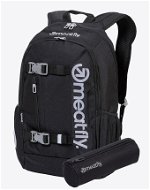 Meatfly BASEJUMPER Backpack, Black - Mestský batoh