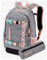 Městský batoh Meatfly BASEJUMPER Backpack, Pink / Grey Heather - Městský batoh