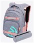 City Backpack Meatfly EXILE Backpack, Pink / Grey Heather - Městský batoh
