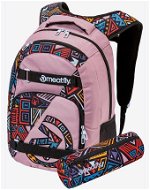 Meatfly EXILE Backpack, Old Rose/Dancing  Earth - Mestský batoh