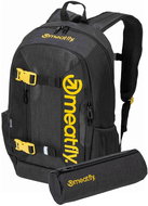 Meatfly Basejumper, Black / Charcoal Heather 22 l - Backpack
