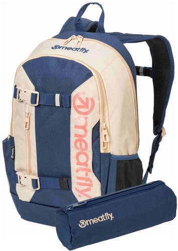 Meatfly Basejumper, Beige / Sea 22 l - Backpack - Main image