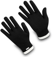 Exquisiv merino gloves City Walk Rider, black-white, size 4.5 mm, w/o leather. S - Winter Gloves