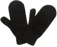 Exquisiv woolen mittens Subzero, black, size 2.5 mm, woolen. XL - Winter Gloves