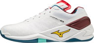 Mizuno Wave Stealth Neo / White/High Visibility/Moroccan Blue vel. 48,5 - Indoor Shoes