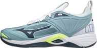 Mizuno Wave Momentum 2 / Stone Blue/Stratified Sea/Neo Lime vel. 45 - Indoor Shoes