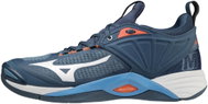 Mizuno Wave Momentum 2 / Dark Denim / White / Scarlet Ibis size 40 - Indoor Shoes