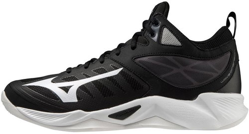 Mizuno Wave Dimension Mid / Black / White / Ebony vel. 44,5 - Indoor Shoes - Main image