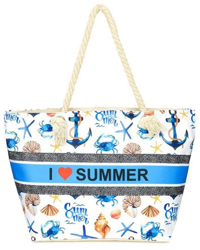 Jordan Collection Large Printed Beach Bag 6387-75 - Shoulder Bag - Main image