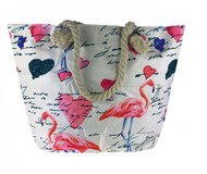 Jordan Collection Printed Beach Bag 6387-48 - Shoulder Bag