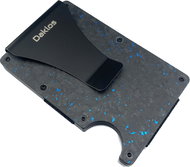 Daklos Carbon RFID with clip black and blue - Wallet