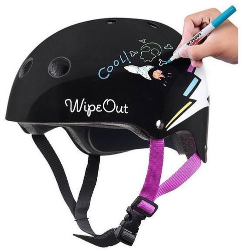 Wipeout dětská helma černá s bleskem, velikost 49-52 cm - Bike Helmet - Main image