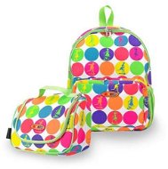 Children's Backpack Micro backpack and snack bag - neon dots - Dětský batoh