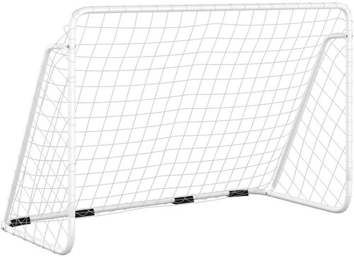 VidaXL Football goal with net, steel, white, 180 × 90 × 120 cm - Football Goal - Main image